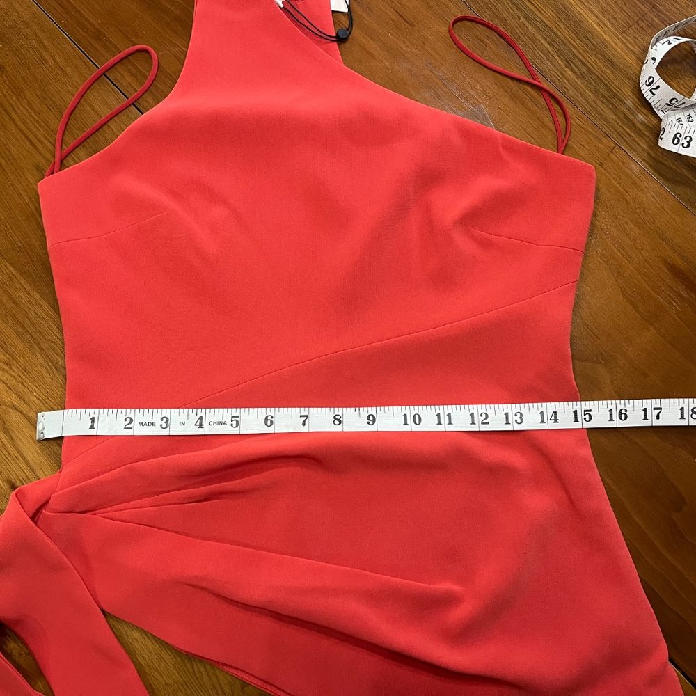 NWT - Hot Pink cinq a sept One-Shoulder Choker Top - Size Medium - Picture 10 of 10